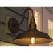 Dale 1 Light 11 inch Black Outdoor Wall Light, Large