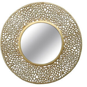 Adella 36 X 36 inch Gold Wall Mirror