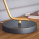 Alvar 12 inch 40.00 watt Matte Black With Antique Brass Accents Desk Lamp Portable Light