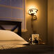 Flower Vine 1 Light 16 inch Golden Bronze Wallchiere Wall Light