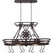 Dorada 2 Light 40 inch Gilded Copper Pot Rack Ceiling Light