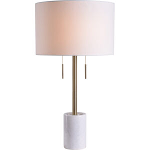 Polar 19 inch 60.00 watt Antique Brass Table Lamp Portable Light