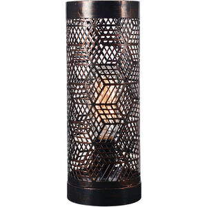 Rubik 6 inch 40.00 watt Copper Bronze Metal Table Lamp Portable Light