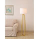 Annalee 17 inch 150.00 watt Painted Gold Floor Lamp Portable Light