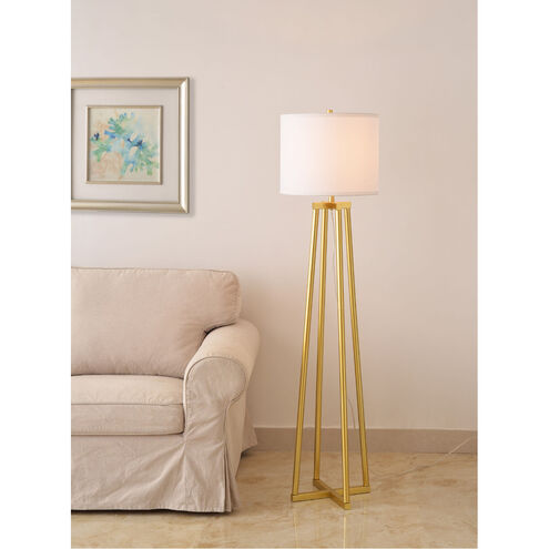 Annalee 17 inch 150.00 watt Painted Gold Floor Lamp Portable Light