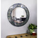 Palacial 32 X 32 inch Mixed Glass Mosaic Wall Mirror