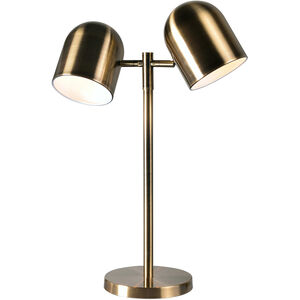 Alden 24 inch 60.00 watt Antique Brass Table Lamp Portable Light