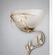 Flower Vine 1 Light 16 inch Golden Bronze Wallchiere Wall Light