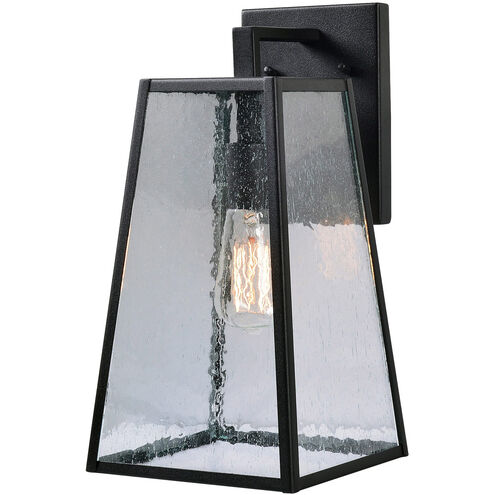 Fiely 1 Light 13 inch Sandy Black Outdoor Wall Lantern, Medium