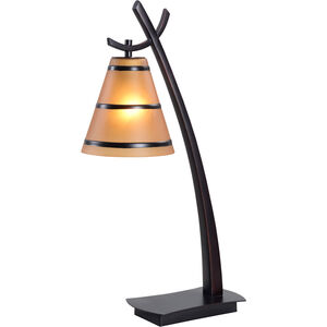 Wright 12 inch 60.00 watt Oil Rubbed Bronze Table Lamp Portable Light 