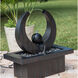Circlet Rusty Gray Floor Fountain
