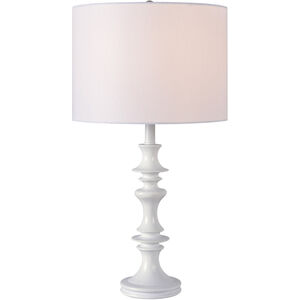 Claiborne 12 inch 60.00 watt White Table Lamp Portable Light