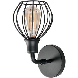 Cagney 1 Light 9 inch Black Wall Sconce Wall Light