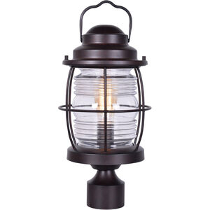 Beacon 1 Light 16 inch Blackened Gilded Copper Post Lantern