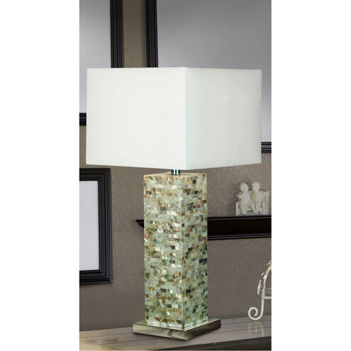 Pearl 15 inch 150.00 watt Mother Of Pearl Table Lamp Portable Light