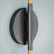 Alvar 2 Light 20 inch Matte Black With Antique Brass Inner Wall Sconce Wall Light