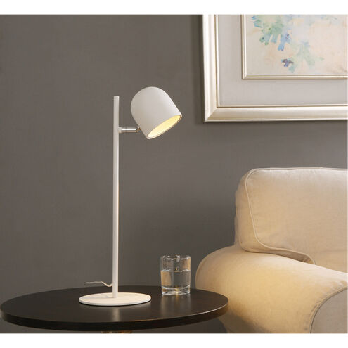 Vidal 5 inch 5.00 watt White Desk Lamp Portable Light