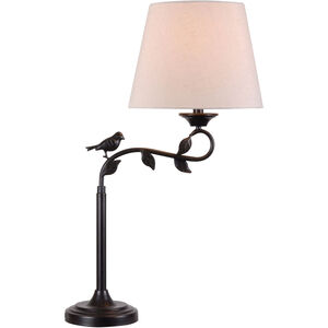 Birdsong 16 inch 150.00 watt Oil Rubbed Bronze With Gold Highlights Table Lamp Portable Light