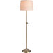 Tifton 17 inch 150.00 watt Vintage Brass Floor Lamp Portable Light