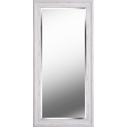 Warren 65 X 31 inch Distressed White Wood Floor Mirror