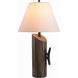 Cole 17.4 inch 150 watt Wood Grain Table Lamp Portable Light