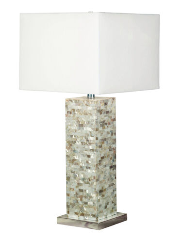Pearl 15 inch 150.00 watt Mother Of Pearl Table Lamp Portable Light