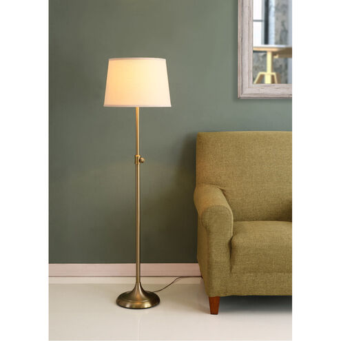 Tifton 17 inch 150.00 watt Vintage Brass Floor Lamp Portable Light