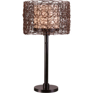Tanglewood 28 inch 100.00 watt Bronze Table Lamp Portable Light