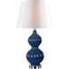 Danny 16 inch 150.00 watt Navy Ceramic Table Lamp Portable Light