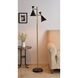 Arne 10 inch 40.00 watt Black And Antique Brass Tree Lamp Portable Light