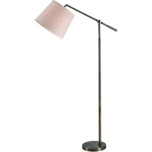 Tilt 16 inch 150.00 watt Dark Antique Brass Floor Lamp Portable Light