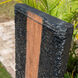 Brilliant Falls Black Slate With Hammered Copper Floor Fountain