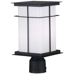 Mesa 1 Light 19 inch Textured Black Post Lantern, Medium