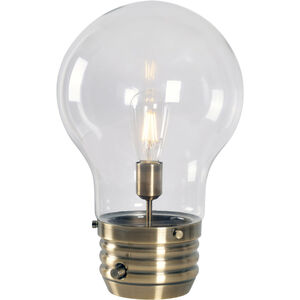 Edison 15 inch 6.00 watt Antique Brass Table Lamp Portable Light