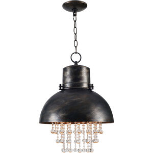 Nicole 1 Light 17 inch Faux Corroded Metal Pendant Ceiling Light