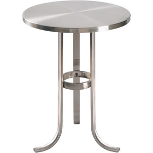 Levant 25 X 21 inch Brushed Steel Side Table