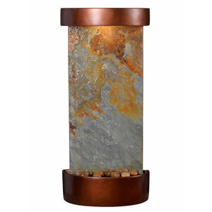 Riverbed Slate And Copper Table/Wall Fountain
