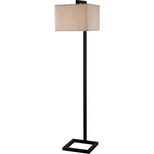 4 Square 18 inch 150.00 watt Oil Rubbed Bronze Floor Lamp Portable Light