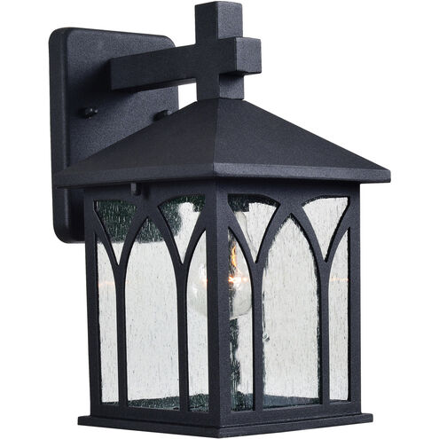 Canterbury 1 Light 10 inch Black Wall Lantern