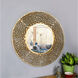 Adella 36 X 36 inch Gold Wall Mirror